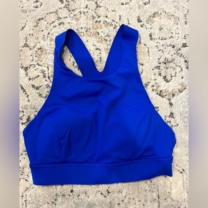 Lululemon blue high neck sports bra